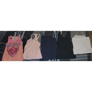 Girls Size 7/8 shirts lot of 5 | Justice Aeropostale Oshkosh Wonder Nation